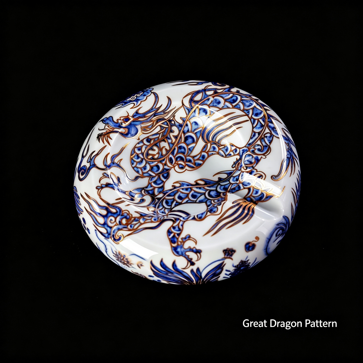 Small Dragon Cigar Ashtray Lifestyle View