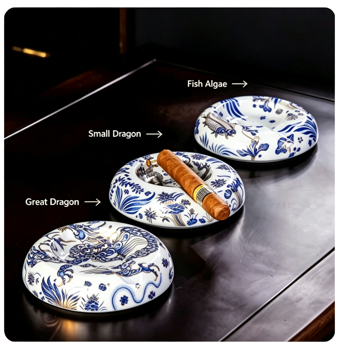Porcelain Cigar Ashtray Dimensions